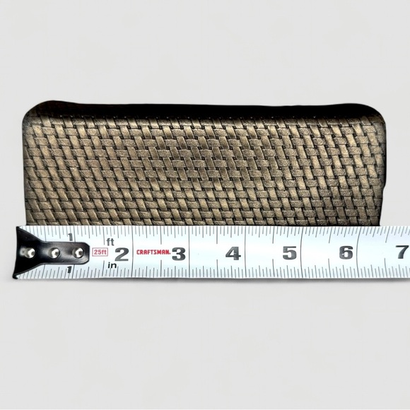 Vintage Ande Metallic Woven Purse – 1960s/70s Evening Handbag, Bronze Crossbody - Picture 12 of 15